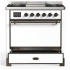 Ilve Majestic III Collection UM36FQNR3WHBLP - Majestic III 36 inch Dual Fuel Range