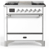 Ilve Majestic III Collection UM36FQNR3WHCLP - Majestic III 36 inch Dual Fuel Range