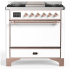 Ilve Majestic III Collection UM36FQNR3WHPLP - Majestic III 36 inch Dual Fuel Range