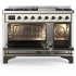 Ilve Majestic III Collection UM48FNR3AWB - Majestic III 48 inch Dual Fuel Range