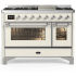 Ilve Majestic III Collection UM48FNR3AWCLP - Majestic III 48 inch Dual Fuel Range