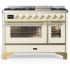 Ilve Majestic III Collection UM48FNR3AWG - Majestic III 48 inch Dual Fuel Range