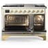 Ilve Majestic III Collection UM48FNR3AWGLP - Majestic III 48 inch Dual Fuel Range