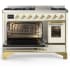 Ilve Majestic III Collection UM48FNR3AWGLP - Majestic III 48 inch Dual Fuel Range