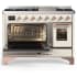 Ilve Majestic III Collection UM48FNR3AWP - Majestic III 48 inch Dual Fuel Range