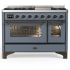 Ilve Majestic III Collection UM48FNR3BGB - Majestic III 48 inch Dual Fuel Range