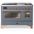 Ilve Majestic III Collection UM48FNR3BGP - Majestic III 48 inch Dual Fuel Range