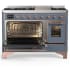 Ilve Majestic III Collection UM48FNR3BGP - Majestic III 48 inch Dual Fuel Range