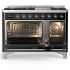 Ilve Majestic III Collection UM48FNR3BKCLP - Majestic III 48 inch Dual Fuel Range