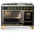 Ilve Majestic III Collection UM48FNR3BKGLP - Majestic III 48 inch Dual Fuel Range