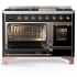Ilve Majestic III Collection UM48FNR3BKP - Majestic III 48 inch Dual Fuel Range