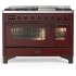Ilve Majestic III Collection UM48FNR3BUBLP - Majestic III 48 inch Dual Fuel Range