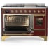 Ilve Majestic III Collection UM48FNR3BUG - Majestic III 48 inch Dual Fuel Range