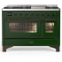 Ilve Majestic III Collection UM48FNR3EGB - Majestic III 48 inch Dual Fuel Range