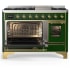 Ilve Majestic III Collection UM48FNR3EGGLP - Majestic III 48 inch Dual Fuel Range