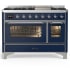 Ilve Majestic III Collection UM48FNR3MBC - Majestic III 48 inch Dual Fuel Range