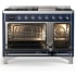 Ilve Majestic III Collection UM48FNR3MBC - Majestic III 48 inch Dual Fuel Range
