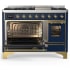 Ilve Majestic III Collection UM48FNR3MBGLP - Majestic III 48 inch Dual Fuel Range
