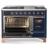 Ilve Majestic III Collection UM48FNR3MBP - Majestic III 48 inch Dual Fuel Range