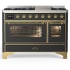 Ilve Majestic III Collection UM48FNR3MGG - Majestic III 48 inch Dual Fuel Range