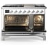 Ilve Majestic III Collection UM48FNR3RACLP - Majestic III 48 inch Dual Fuel Range