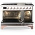 Ilve Majestic III Collection UM48FNR3RAPLP - Majestic III 48 inch Dual Fuel Range