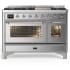 Ilve Majestic III Collection UM48FNR3SSCLP - Majestic III 48 inch Dual Fuel Range