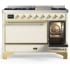 Ilve Majestic III Collection UM48FQNR3AWGLP - 48 Inch Freestanding Solid Door Dual Fuel Range