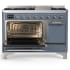 Ilve Majestic III Collection UM48FQNR3BGC - 48 Inch Freestanding Solid Door Dual Fuel Range