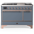 Ilve Majestic III Collection UM48FQNR3BGP - 48 Inch Freestanding Solid Door Dual Fuel Range