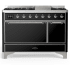 Ilve Majestic III Collection UM48FQNR3BKCLP - 48 inch Dual Fuel Range