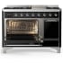 Ilve Majestic III Collection UM48FQNR3BKC - 48 inch Dual Fuel Range