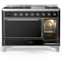 Ilve Majestic III Collection UM48FQNR3BKC - 48 inch Dual Fuel Range