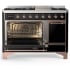 Ilve Majestic III Collection UM48FQNR3BKPLP - 48 inch Dual Fuel Range