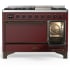 Ilve Majestic III Collection UM48FQNR3BUB - 48 Inch Freestanding Solid Door Dual Fuel Range