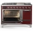 Ilve Majestic III Collection UM48FQNR3BUCLP - 48 Inch Freestanding Solid Door Dual Fuel Range