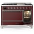 Ilve Majestic III Collection UM48FQNR3BUCLP - 48 Inch Freestanding Solid Door Dual Fuel Range