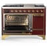 Ilve Majestic III Collection UM48FQNR3BUGLP - 48 Inch Freestanding Solid Door Dual Fuel Range