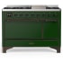 Ilve Majestic III Collection UM48FQNR3EGB - 48 Inch Freestanding Solid Door Dual Fuel Range
