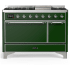 Ilve Majestic III Collection UM48FQNR3EGC - 48 Inch Freestanding Solid Door Dual Fuel Range