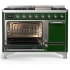 Ilve Majestic III Collection UM48FQNR3EGC - 48 Inch Freestanding Solid Door Dual Fuel Range