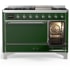 Ilve Majestic III Collection UM48FQNR3EGC - 48 Inch Freestanding Solid Door Dual Fuel Range