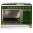Ilve Majestic III Collection UM48FQNR3EGG - 48 Inch Freestanding Solid Door Dual Fuel Range