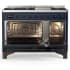 Ilve Majestic III Collection UM48FQNR3MBB - 48 Inch Freestanding Solid Door Dual Fuel Range