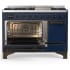 Ilve Majestic III Collection UM48FQNR3MBB - 48 Inch Freestanding Solid Door Dual Fuel Range