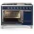 Ilve Majestic III Collection UM48FQNR3MBC - 48 Inch Freestanding Solid Door Dual Fuel Range