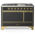 Ilve Majestic III Collection UM48FQNR3MGG - 48 Inch Freestanding Solid Door Dual Fuel Range