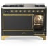 Ilve Majestic III Collection UM48FQNR3MGG - 48 Inch Freestanding Solid Door Dual Fuel Range