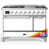 Ilve Majestic III Collection UM48FQNR3RAC - 48 Inch Freestanding Dual Fuel Range