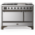 Ilve Majestic III Collection UM48FQNR3SSB - 48 Inch Freestanding Dual Fuel Range